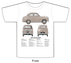 Austin A30 4 door saloon 1953 version T-shirt Front